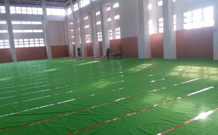 柞木乒乓球館木地板怎么維修？